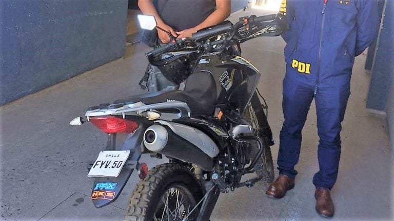 Detenido sujeto que robó una motocicleta en Talca