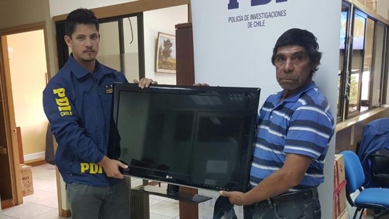 Detectives recuperan televisor robado a familia de Linares