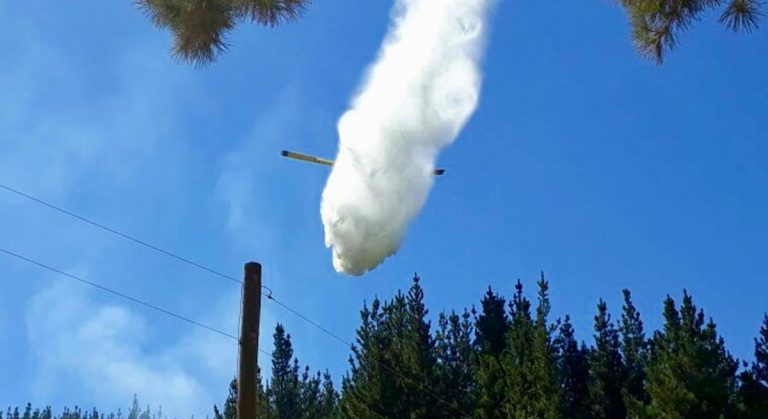 Cancelan alerta roja por incendio en Reserva Nacional Laguna Torca