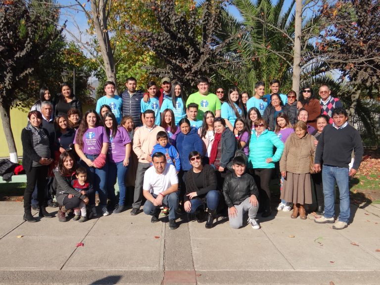 Delegación liceo Polivalente Sagrada Familia rumbo FIE Argentina 2018