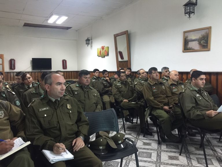 SAG de Linares realiza charlas informativas a Carabineros