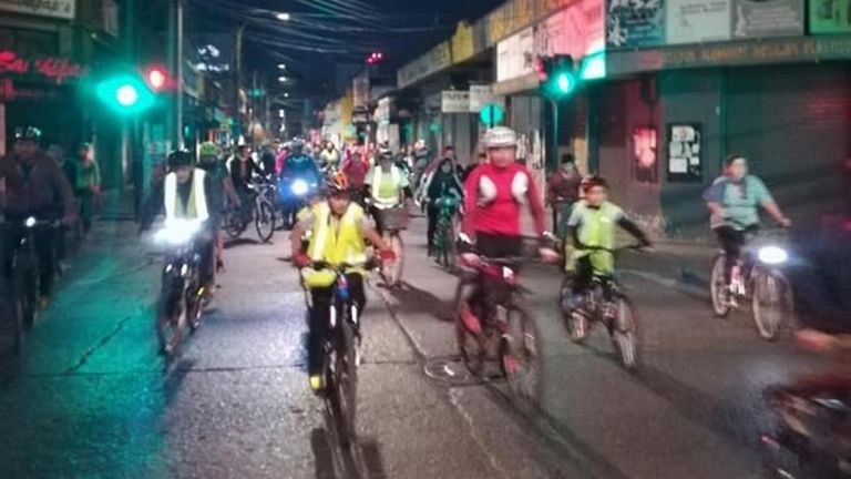 Alta participación en cicletada del primer martes del mes en Curicó