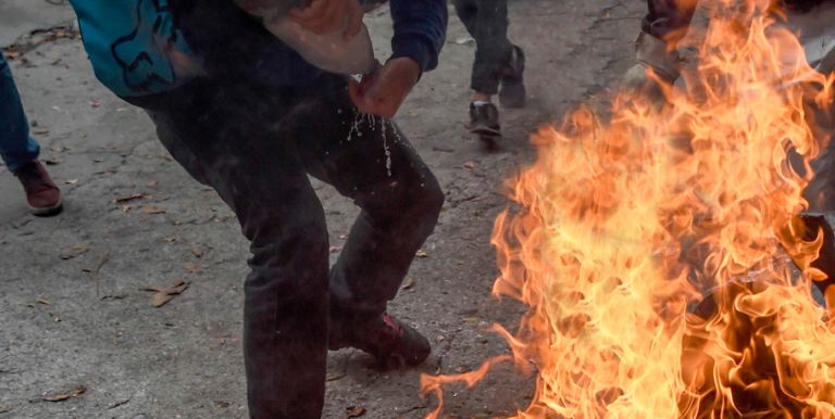 Hombre prendió fuego a su pareja en San Bernardo