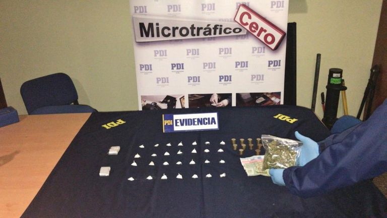 PDI desbarató foco de microtráfico de cocaína Romeral