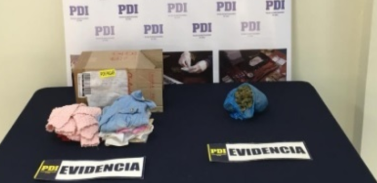 Pretendía enviar encomienda con cannabis escondida entre las ropas de bebé