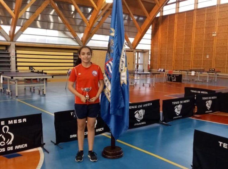 Sofía Pérez obtuvo el segundo lugar en el Open Nacional de Tenis de Mesa