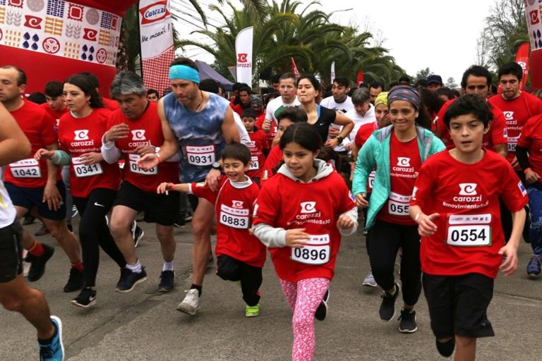 Más de 800 teninos participaron de corrida familiar Carozzi