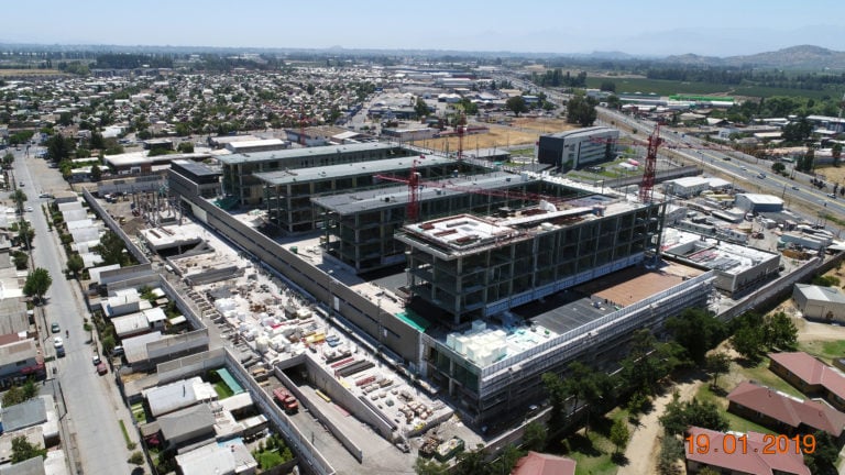 Así avanza la construcción del nuevo hospital de Curicó