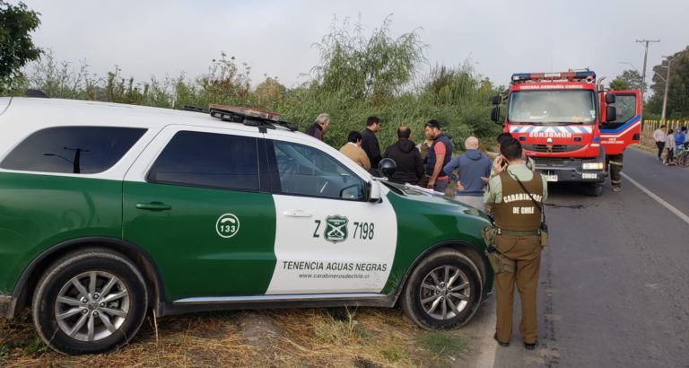Conductor fallece ahogado en camino a Convento Viejo