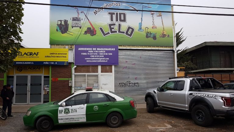 Millonario robo afectó a local de maquinarias “Tío Lelo” en Curicó