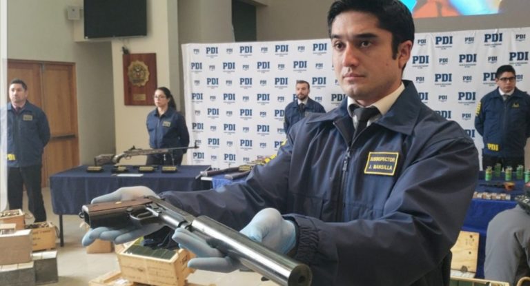 PDI de Rancagua decomisó armas y municiones de guerra