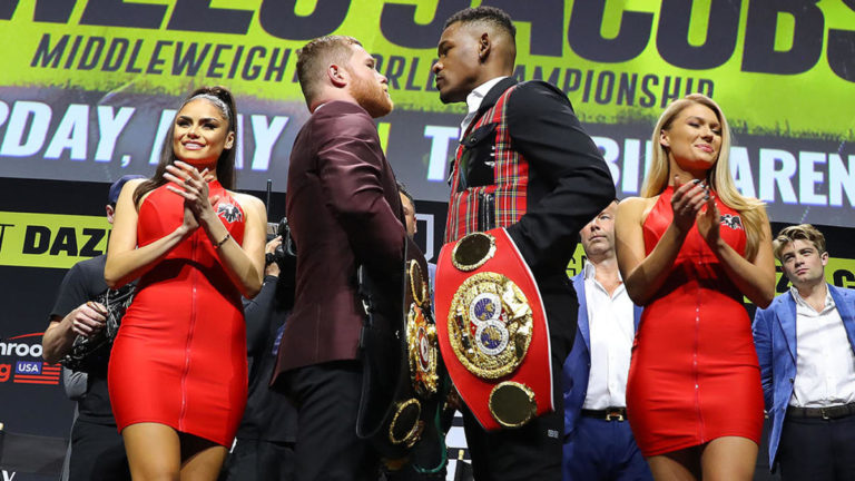 Este sábado “Canelo” Álvarez y Daniel Jacobs disputarán el título Peso Medio del Consejo Mundial de Boxeo, la Asociación (AMB) y la Federación (FIB)