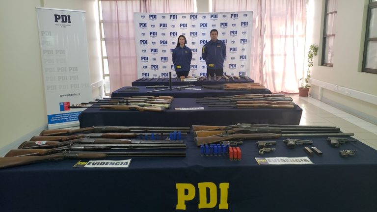 Llamada anónima permitió desbaratar taller donde se modificaban armas hechizas