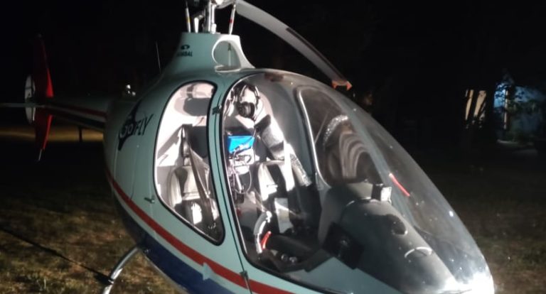 Recuperan helicóptero sustraído desde una empresa en Requinoa