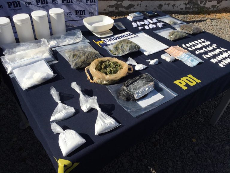 PDI detuvo a banda que traficaba drogas en Curicó