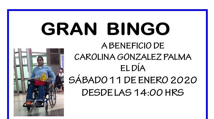Bingo a beneficio de joven que requiere operación se realizará este sábado en Los Maquis de Curicó