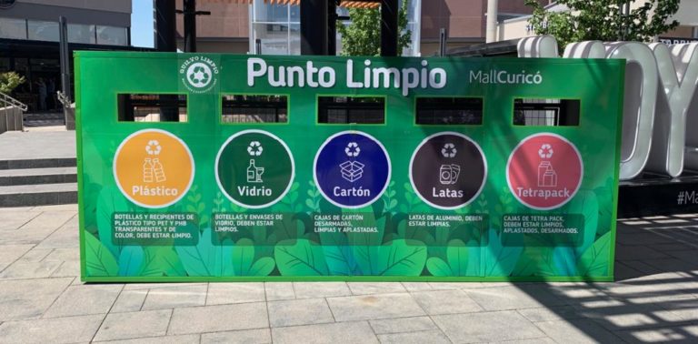 Mall Curicó inaugura su primer punto limpio de reciclaje