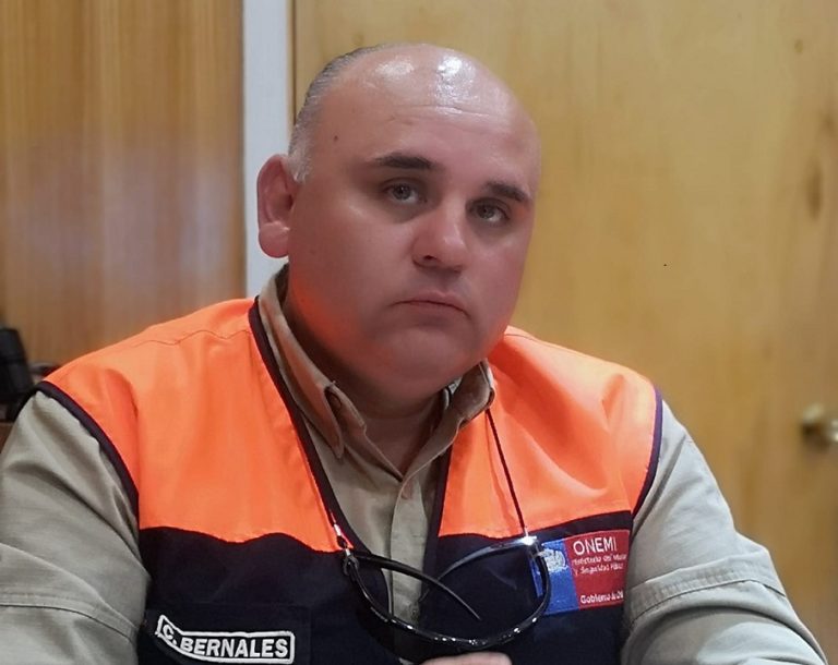 Director regional de la Onemi señaló que incendio en Molina será controlado cuando llueva