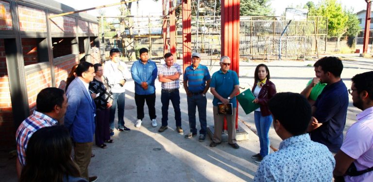 Se retomaron obras de mejoramiento en multicancha del Pasaje 50 de Aguas Negras en Curicó