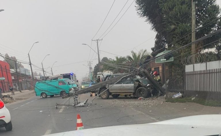 Conocido comerciante de Duao protagonizó accidente de tránsito en ingreso a Curicó