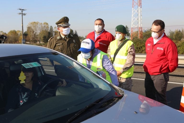 Autoridades del Maule y Ñuble fiscalizan frontera regional: llaman a no transitar a segundas viviendas