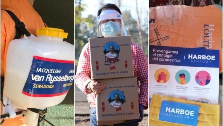 Polémica por entrega de ayuda por parte de parlamentarios con sus rostros y nombres