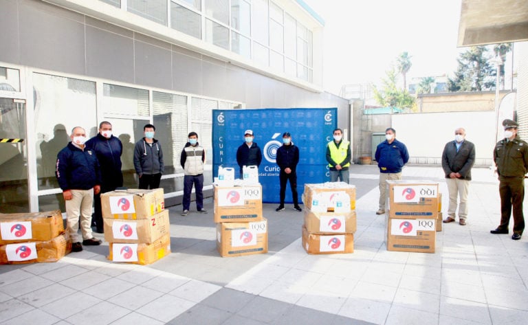 Empresarios chinos donaron 20 mil mascarillas a instituciones públicas de Curicó