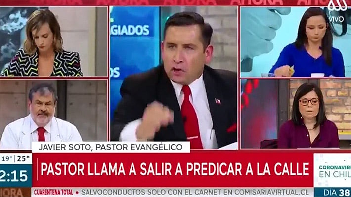 Entrevista al Pastor Soto donde llamó a las personas a salir a la calle pese a medidas sanitarias es lo más denunciado ante el CNTV