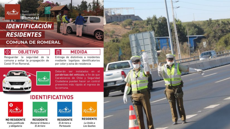 Romeral implementa adhesivos en vehículos para identificar a quienes son de su comuna