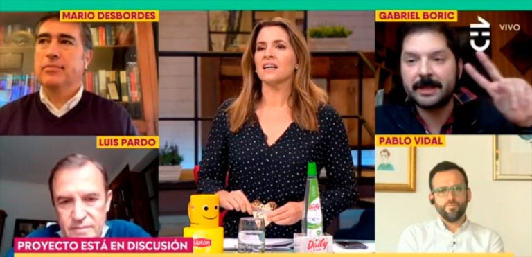 "Somos puros hombres": Gabriel Boric abandonó panel de CHV por falta de mujeres