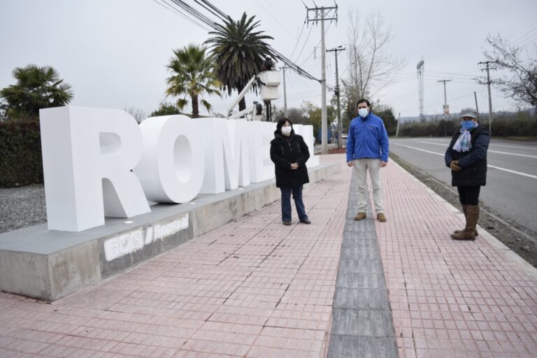 Romeral presenta su nueva cara al ingreso de la comuna