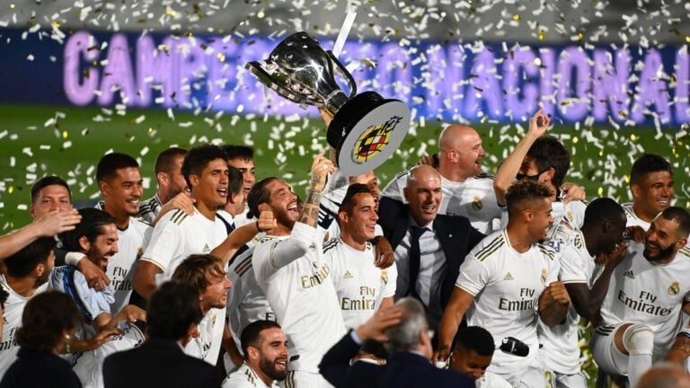 Real Madrid se corona campeón de la Liga de España