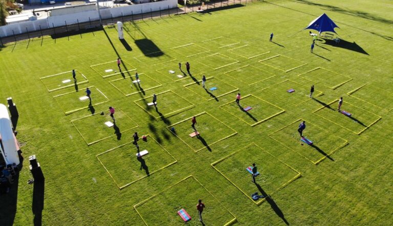 Vecinos de Licantén retomaron actividades deportivas al aire libre