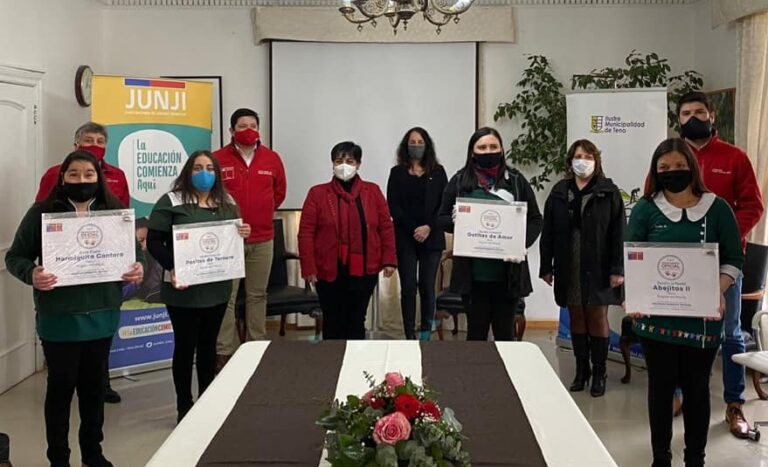Jardines infantiles de Teno recibieron reconocimiento oficial del Estado