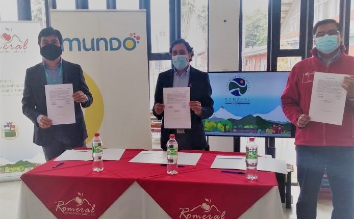 Empresa Mundo otorgó internet de acceso gratuito a la Corporación Municipal de Deportes Romeral
