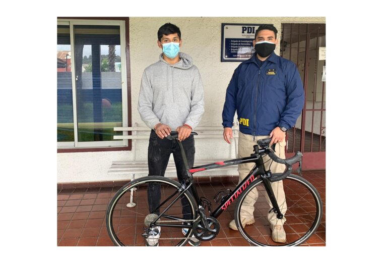 PDI recupera segunda bicicleta robada a Joaquín Corvalán