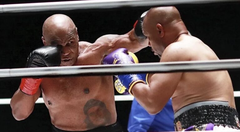 Mike Tyson empata ante Roy Jones en pelea de exhibición