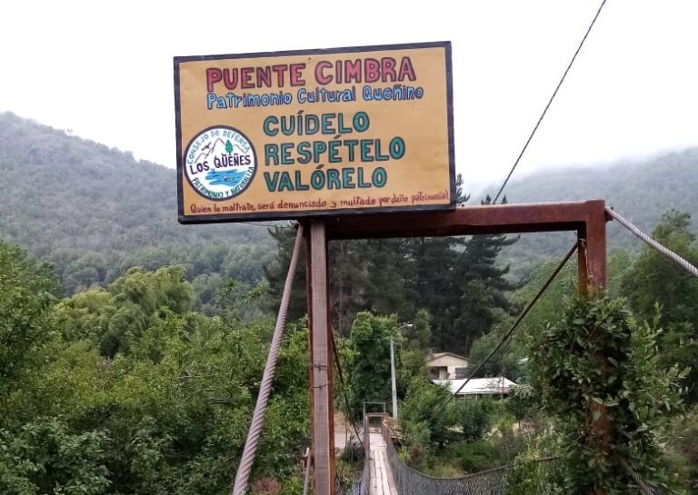 Municipio de Romeral prepara arreglos en dañado Puente Cimbra en Los Queñes