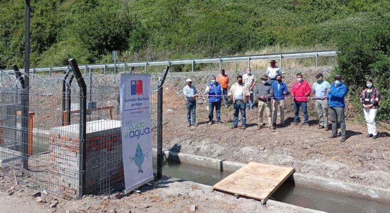 Junta de Vigilancia del Río Teno en Romeral inauguró obras para mejorar distribución de agua