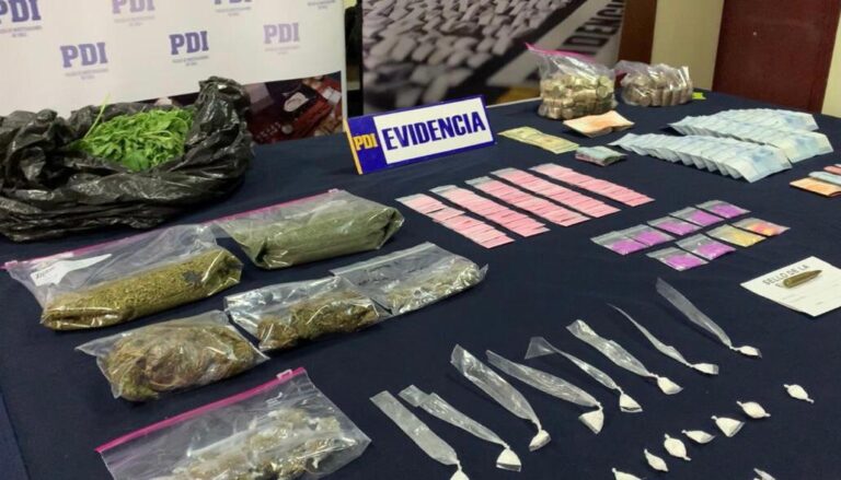 PDI detuvo en Curicó a banda dedicada al tráfico de drogas