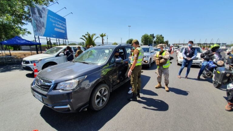 Autoridades instalaron controles sanitarios en accesos a la Región del Maule