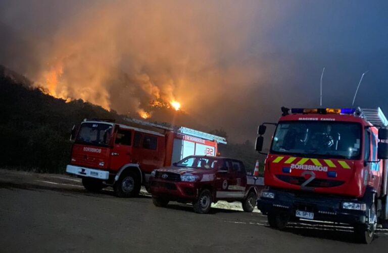 Avance de incendio forestal en Lomas de Huemul preocupa a la comunidad y organismos de emergencia