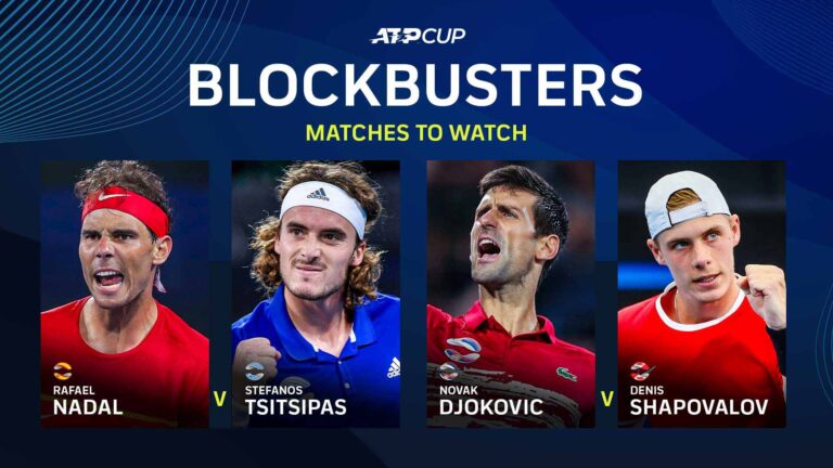 Los cinco partidos que no puedes perderte de la ATP Cup