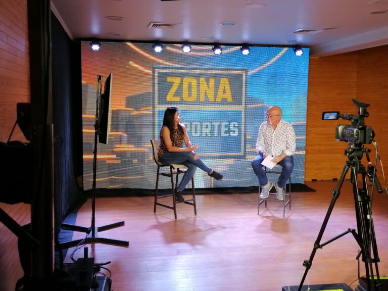 Jessy Reyes fue la primera invitada en el debut de Zona Deportes