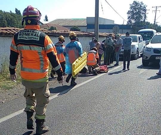 Temporera resultó lesionada de gravedad tras ser atropellada en ruta a Romeral