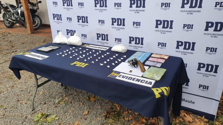 PDI detuvo a banda de traficantes que vendían drogas por delivery en Curicó