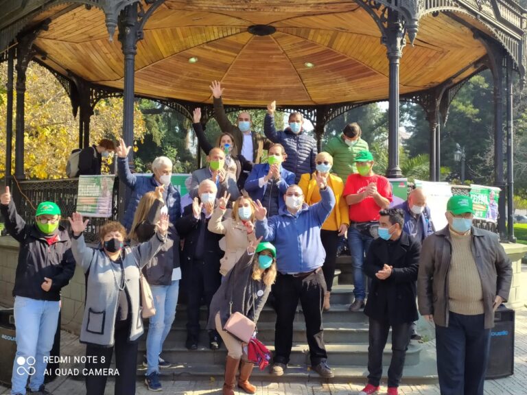 Candidato presidencial de la FRVS cerró campaña electoral en Talca