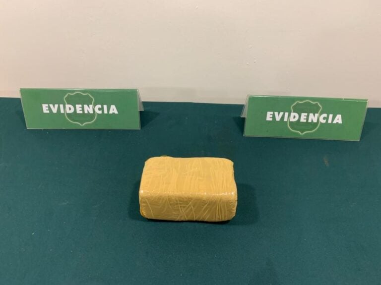 Perra del OS-7 de Carabineros de Talca detectó a pasajero de bus con más de un kilo de pasta base