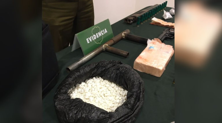 Carabineros detuvo a 12 personas en la provincia de Curicó por tráfico de drogas y tenencia de armas