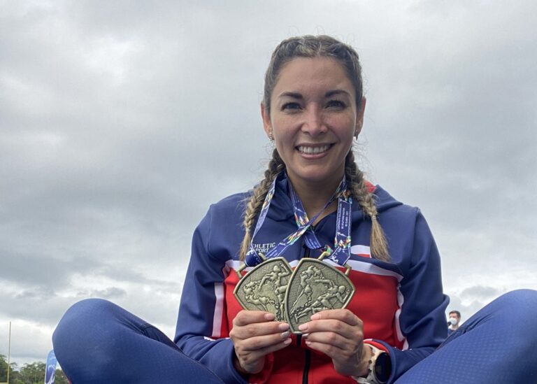 Doble medallista de oro: Evelyn Ortiz se luce en Sudamericano disputado en Brasil